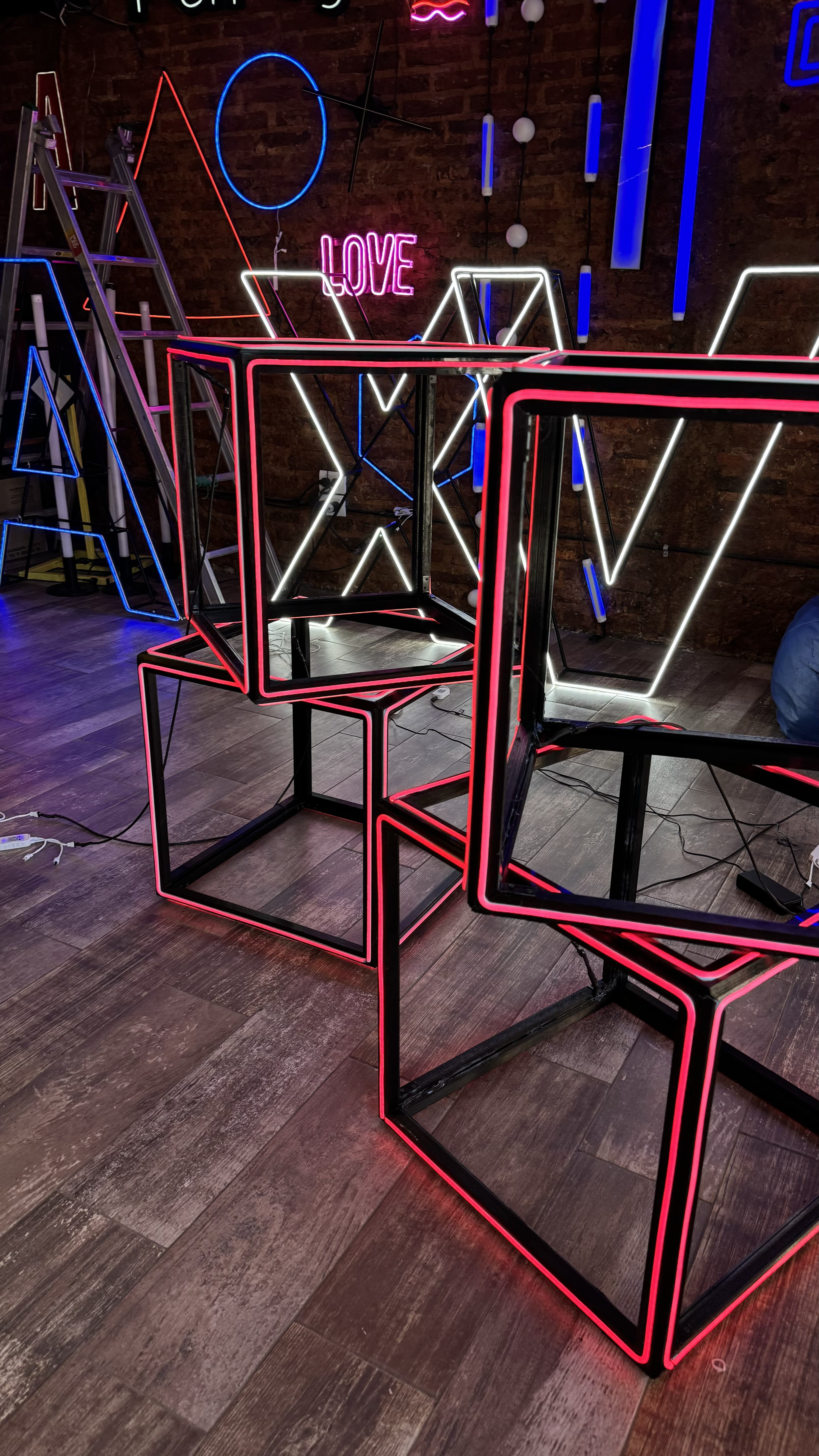 Cubo Neon Pixel LED imagen 1